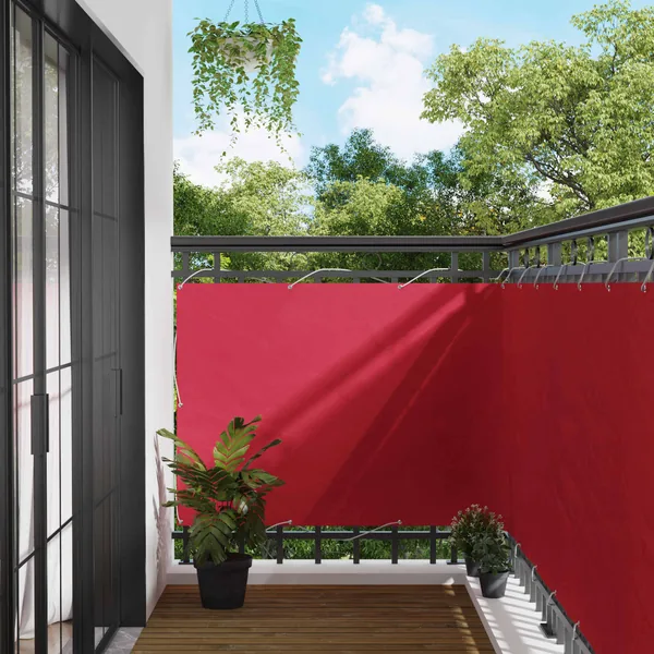 Écran de balcon Bordeaux 120 x 200 cm Oxford alu enduit de PU