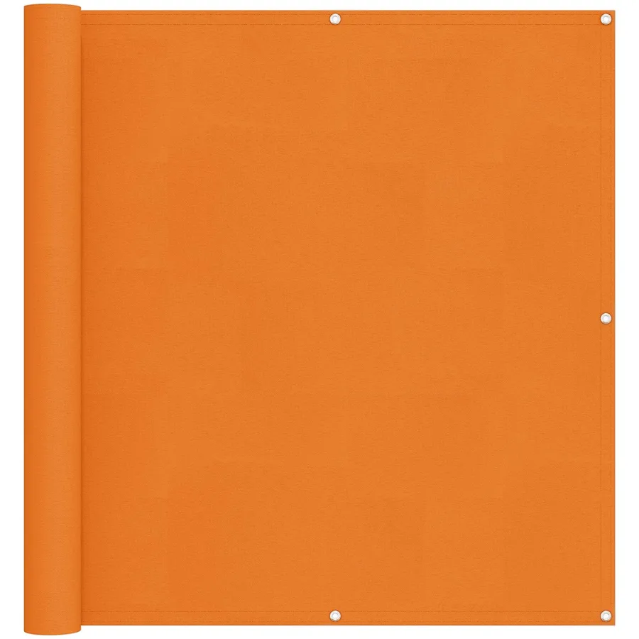 Écran de balcon Orange 110 x 400 cm Tissu Oxford - 2