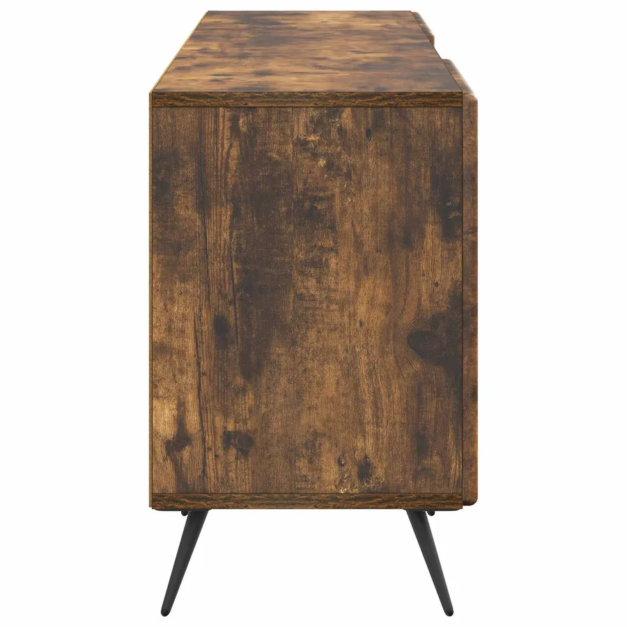 Meuble TV Chêne fumé 150 x 31 x 50 cm Bois d'ingénierie - 7