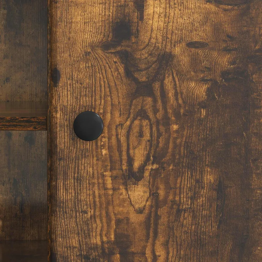 Meuble TV Chêne fumé 150 x 31 x 50 cm Bois d'ingénierie - 8