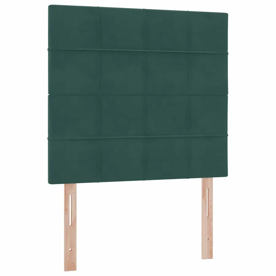 Lit de rangement LED avec matelas Vert foncé 90 x 200 cm - 10