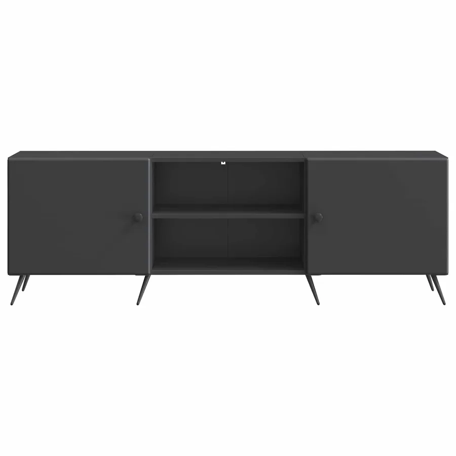 Meuble TV Noir 150 x 31 x 50 cm Bois d'ingénierie - 6