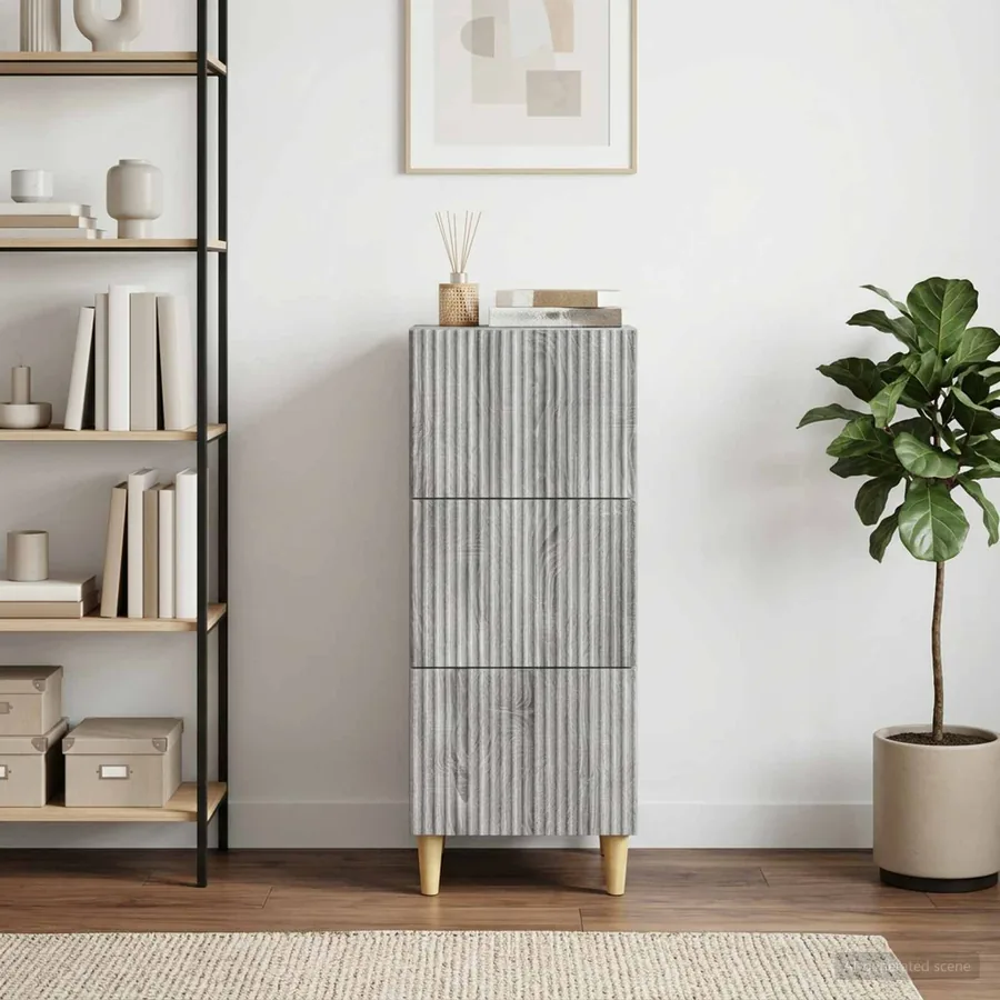 Armoire à tiroirs Sonoma gris 33 x 34,5 x 90 cm