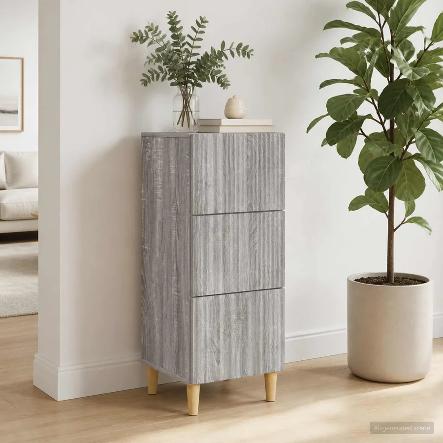 Armoire à tiroirs Sonoma gris 33 x 34,5 x 90 cm - 4