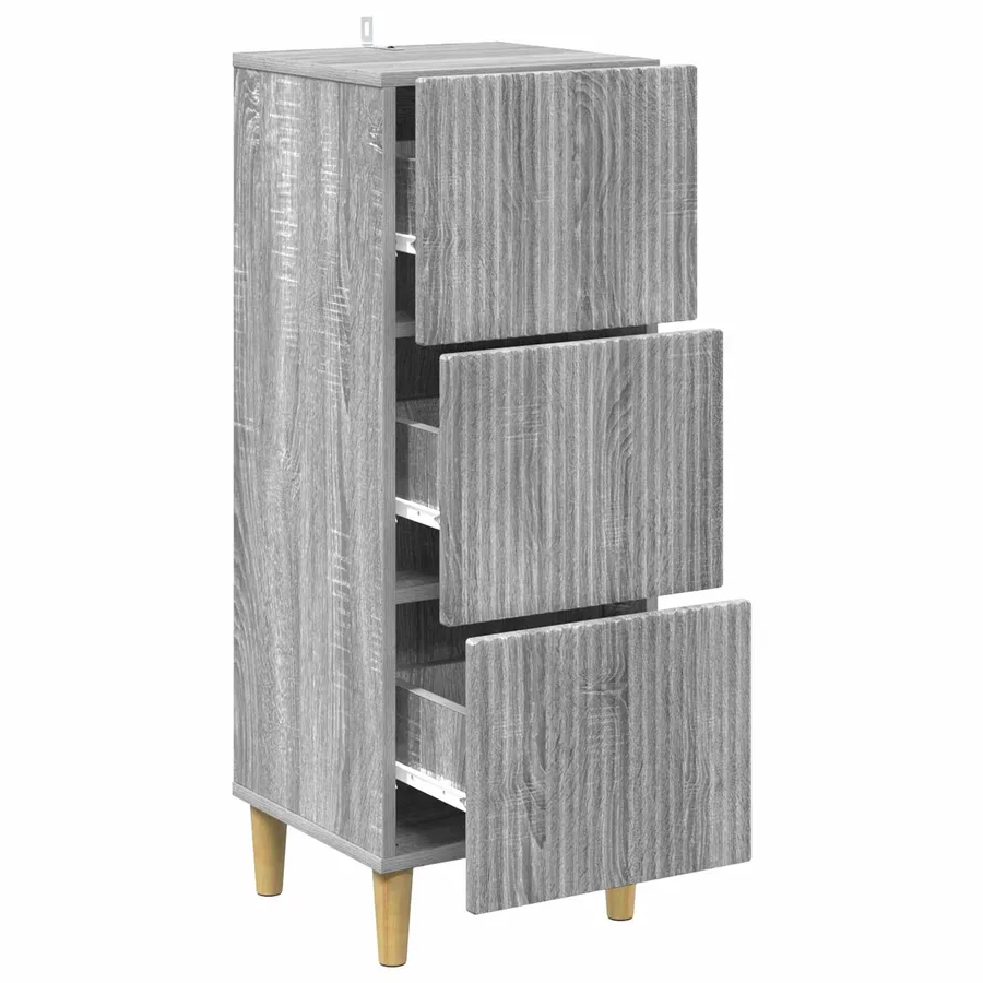 Armoire à tiroirs Sonoma gris 33 x 34,5 x 90 cm - 5