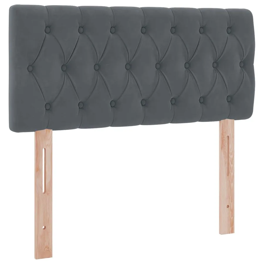Lit de rangement LED avec matelas Gris foncé 90 x 200 cm - 10