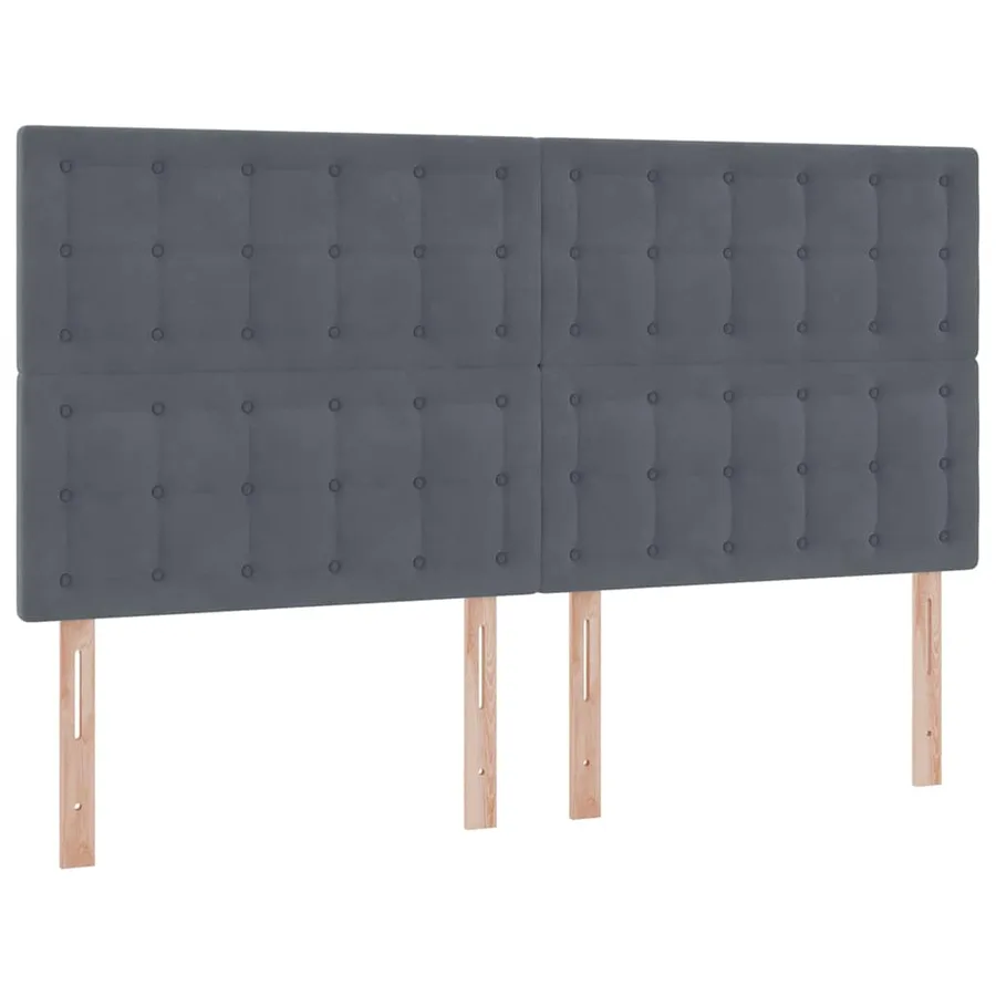 Lit de rangement LED avec matelas Gris foncé 180 x 200 cm - 10