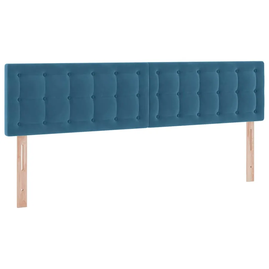 Lit de rangement LED avec matelas Bleu foncé 200 x 200 cm - 8