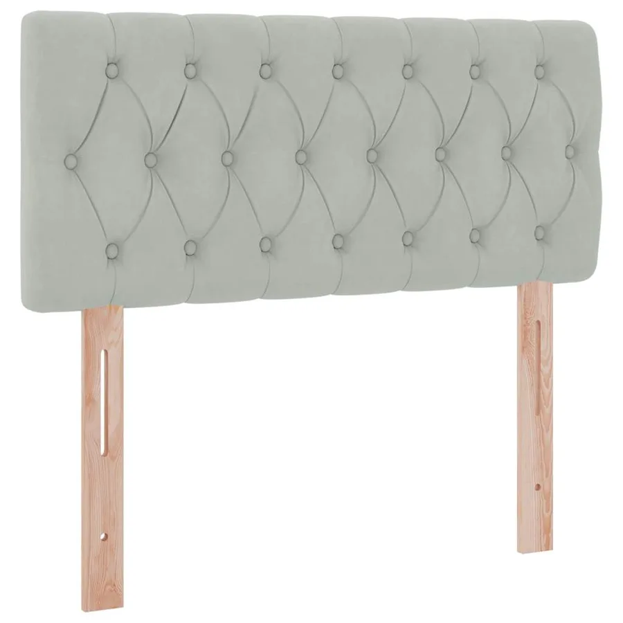 Lit de rangement LED avec matelas Gris clair 90 x 190 cm - 8