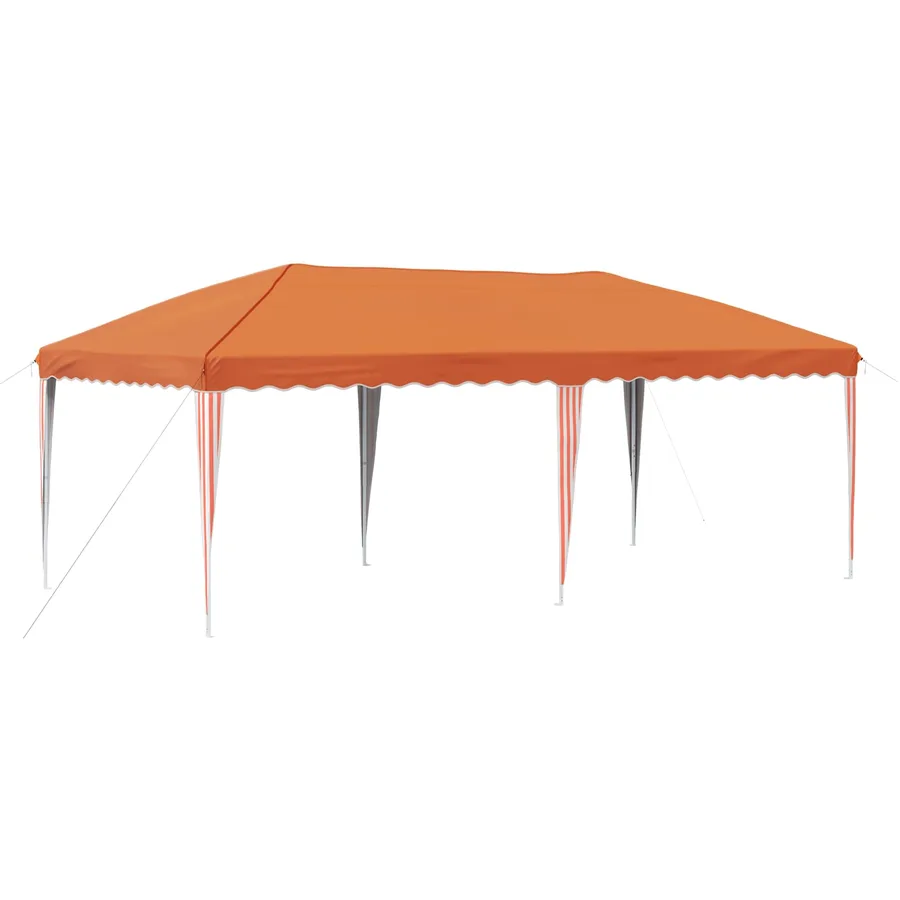 Tente de fête pop-up 575 x 290 x 245 cm Orange - 2