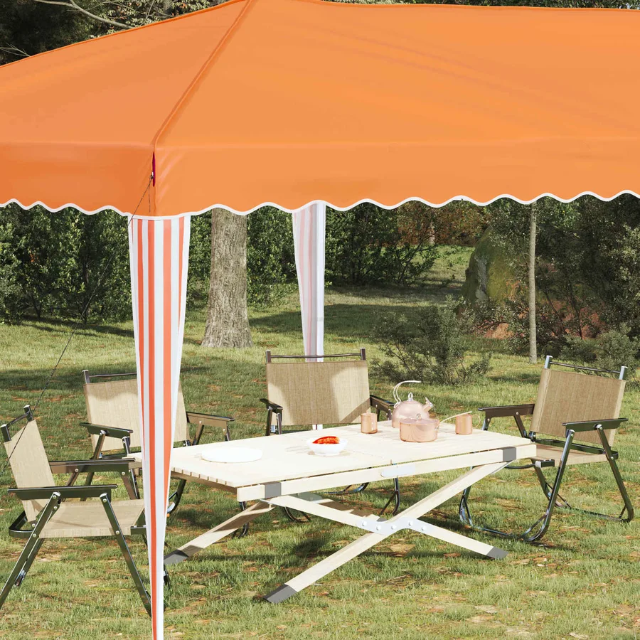 Tente de fête pop-up 575 x 290 x 245 cm Orange - 3
