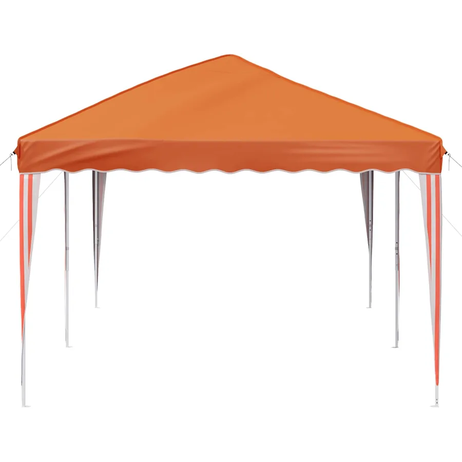 Tente de fête pop-up 575 x 290 x 245 cm Orange - 6