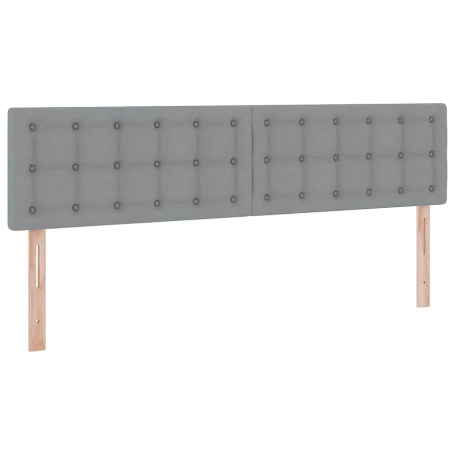 Lit de rangement LED avec matelas Gris clair 180 x 200 cm Tissu - 8