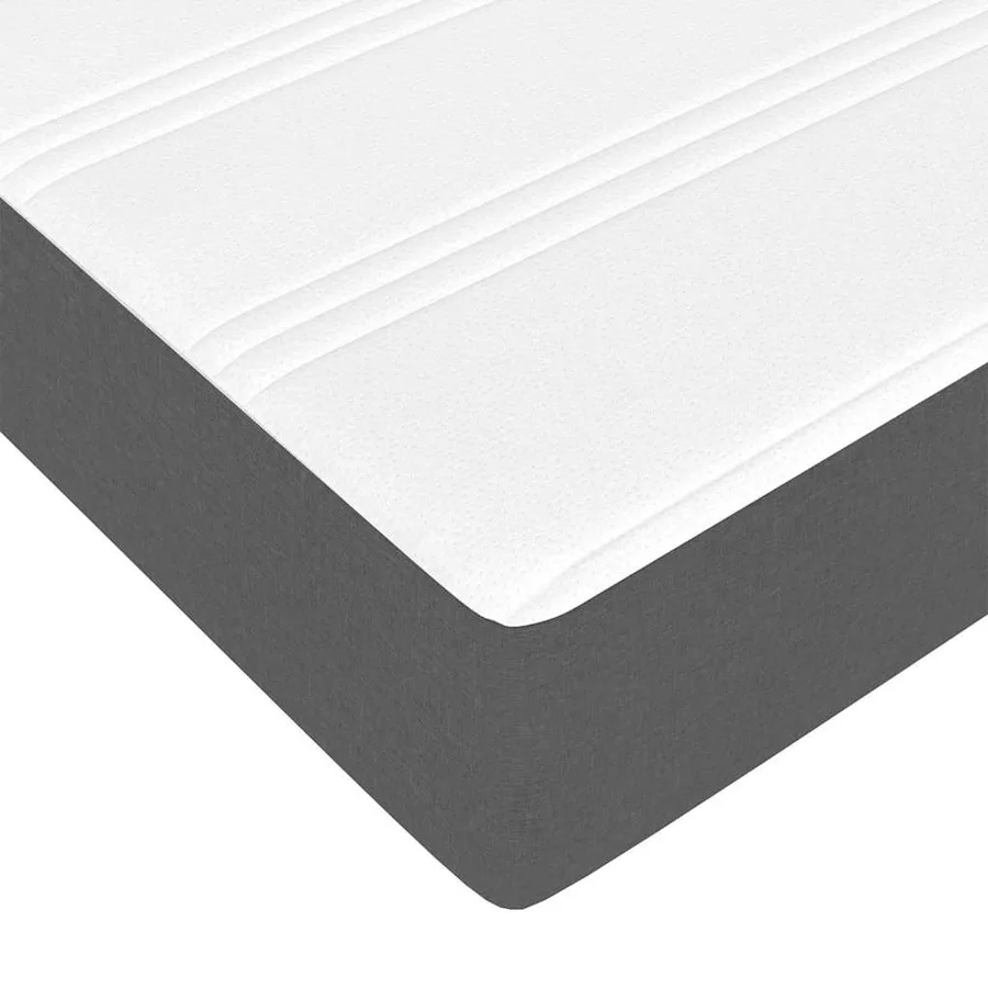 Lit avec rangement et matelas Gris foncé 90 x 200 cm Polyester - 13
