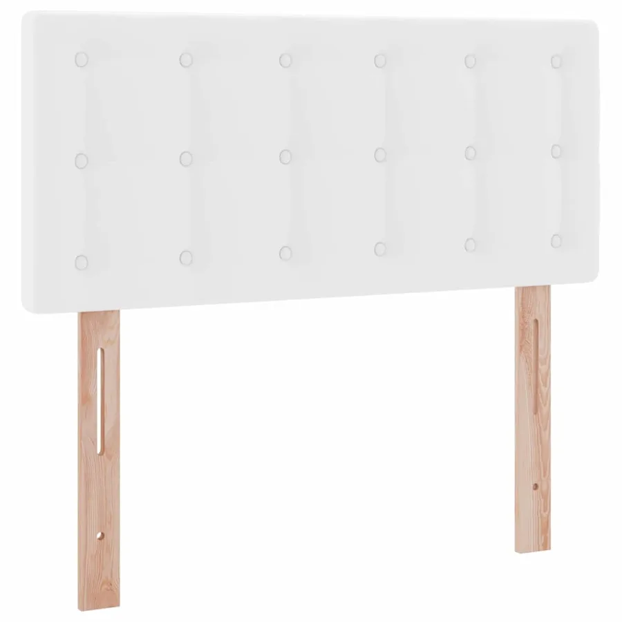 Lit avec rangement et matelas Blanc pur 100 x 200 cm - 9