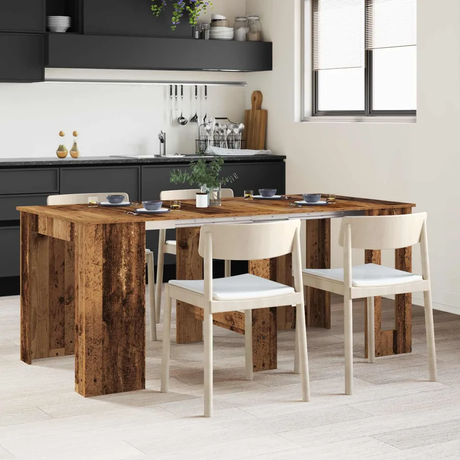 Table à dîner 180 x 85 x 75 cm Bois d'ingénierie Bois ancien