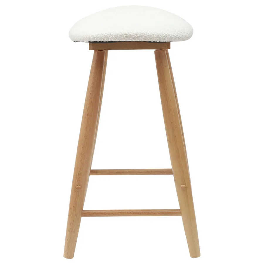 Chaises de salle à manger 2 pcs Naturel 46 x 37 x 63 cm - 6