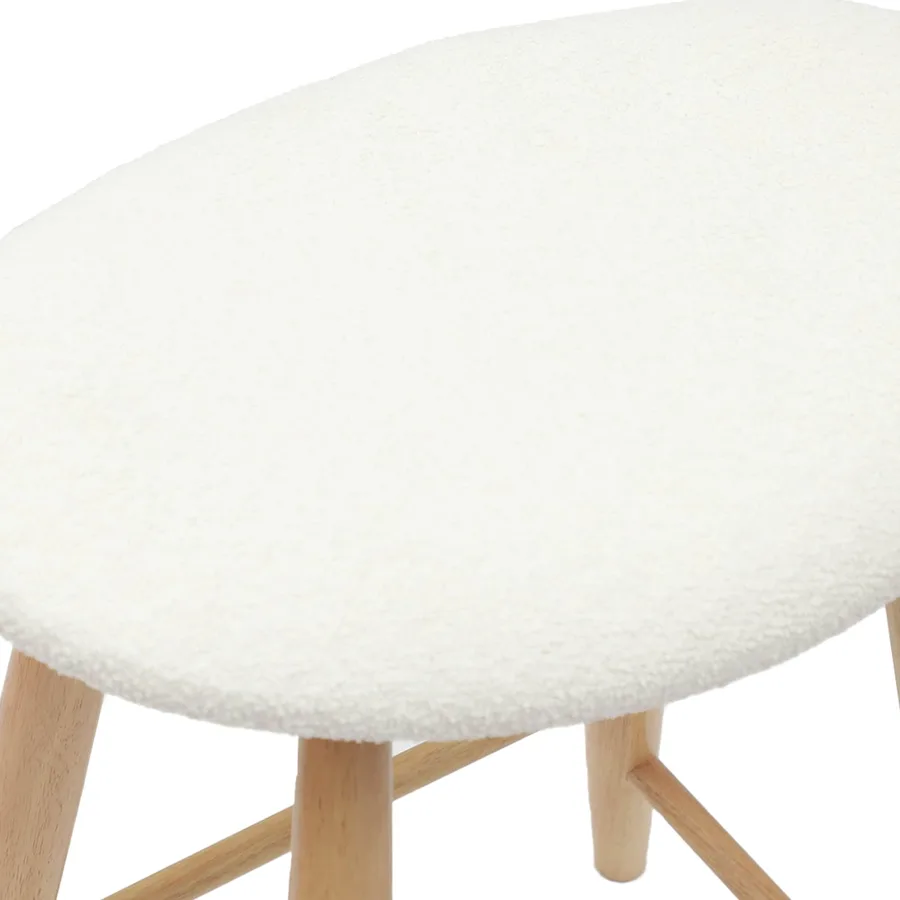 Chaises de salle à manger 2 pcs Naturel 46 x 37 x 63 cm - 8