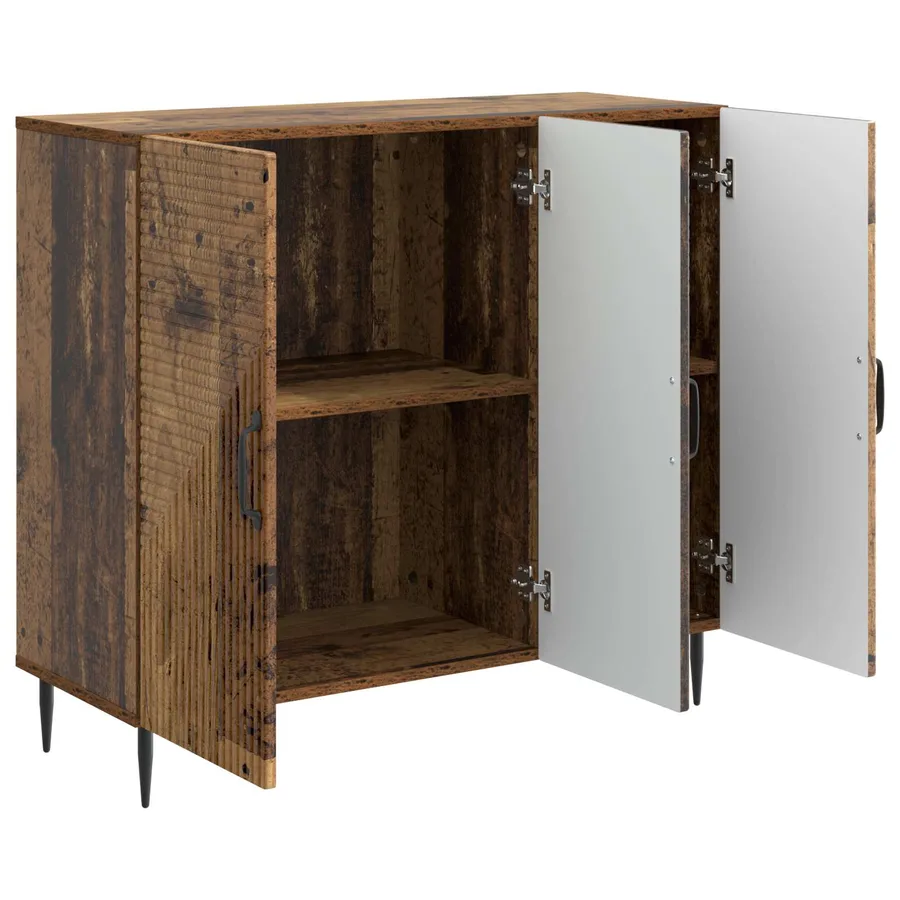Buffet Bois ancien 89 x 34,5 x 80 cm Bois d'ingénierie - 5