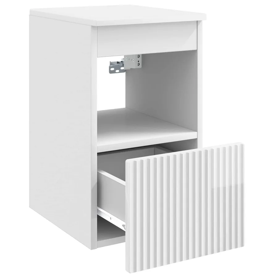 Armoire de salle de bain Blanc brillant 30 x 35 x 50 cm - 5