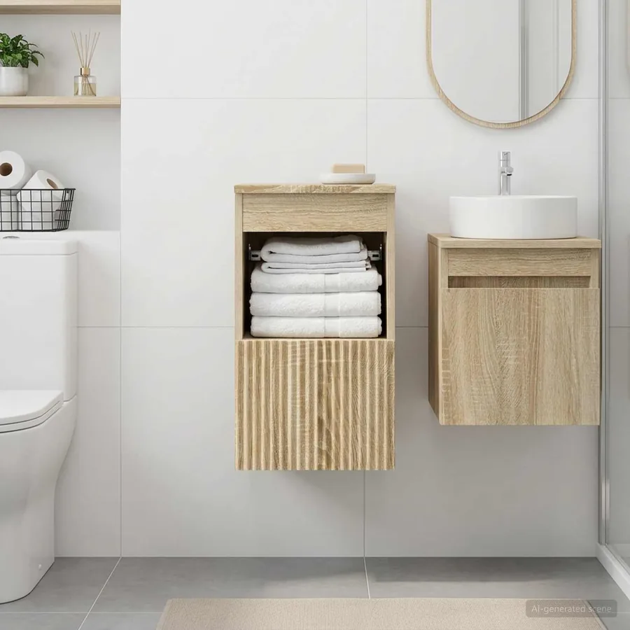 Armoire de salle de bain Chêne Sonoma 30 x 35 x 50 cm