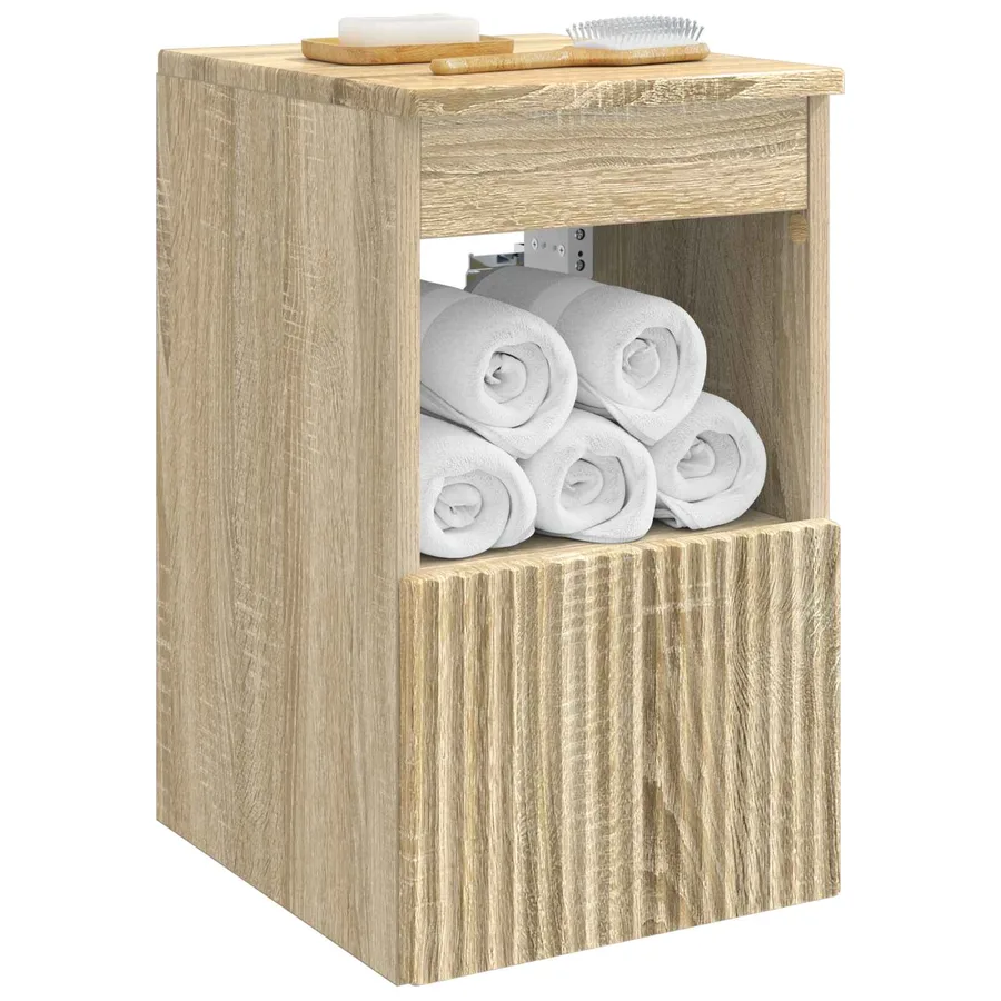 Armoire de salle de bain Chêne Sonoma 30 x 35 x 50 cm - 3
