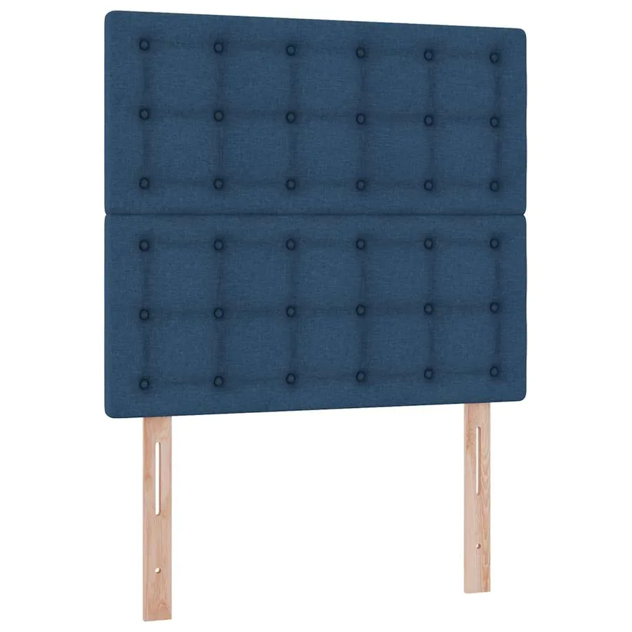 Lit de rangement LED avec matelas Bleu 100 x 200 cm Tissu - 8