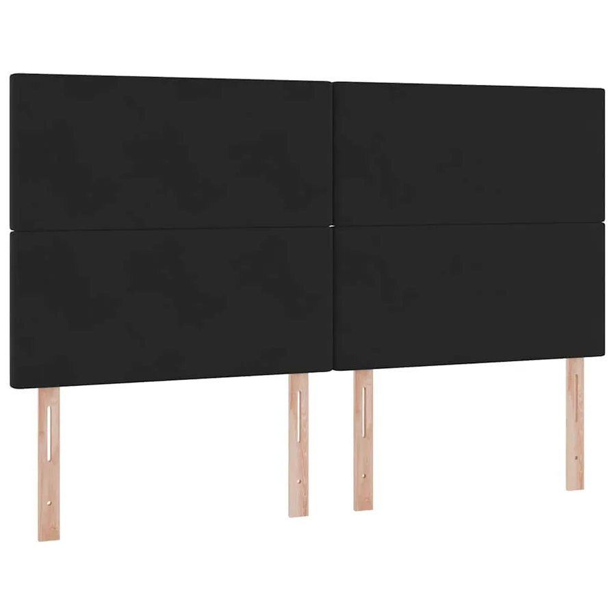 Lit de Rangement avec tête de lit Noir 180 x 200 cm Velours - 9