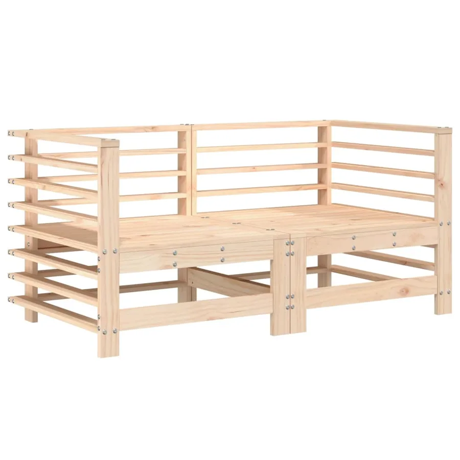 Salon de jardin 6 pcs Bois de pin massif - 3