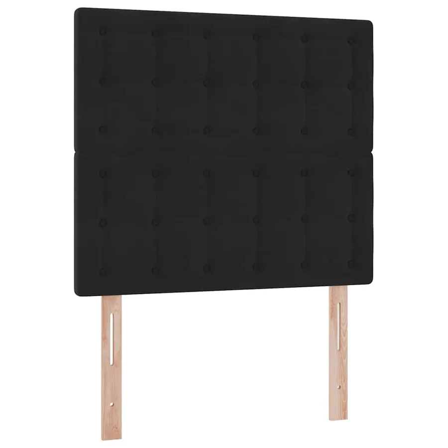 Lit avec rangement et matelas Noir 90 x 200 cm Velours - 9