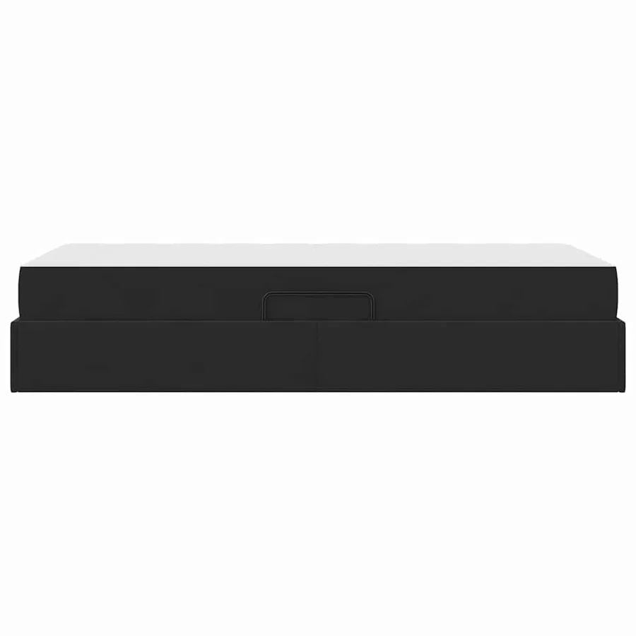 Lit avec rangement et matelas Noir 90 x 200 cm Velours - 9