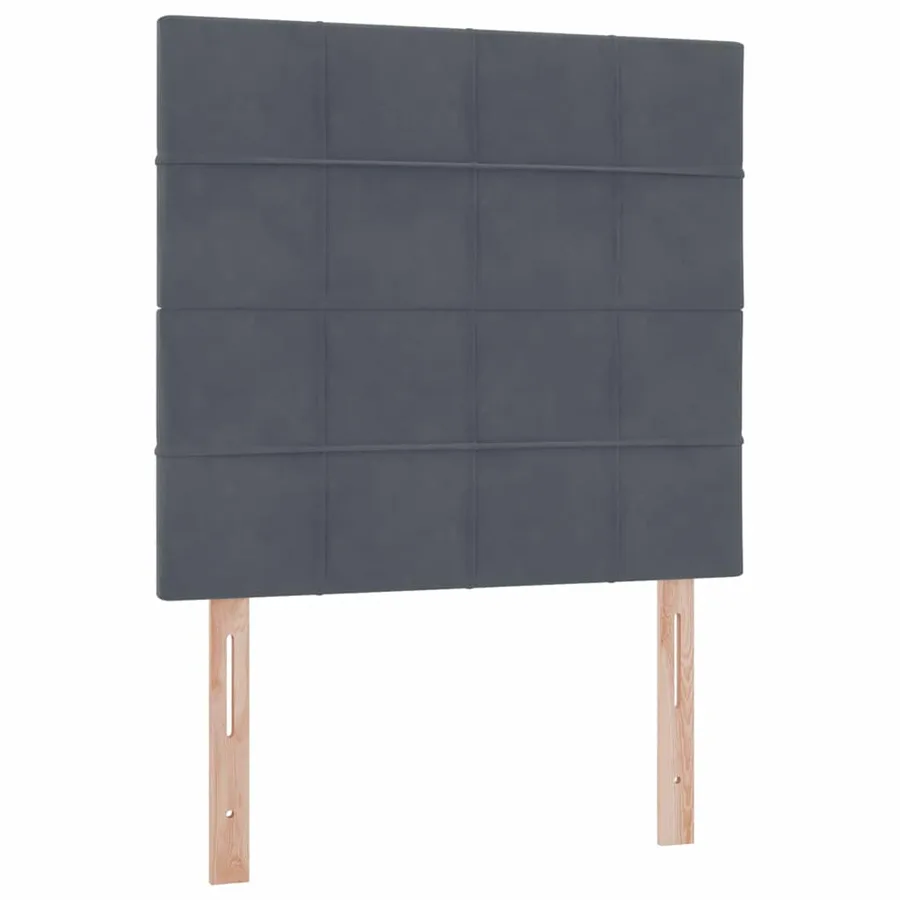 Lit de rangement LED avec matelas Gris foncé 90 x 200 cm - 10