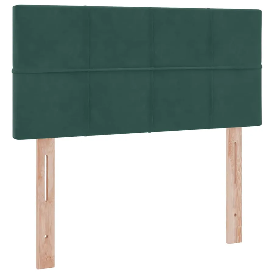 Lit de Rangement avec matelas Vert foncé 90 x 190 cm Velours - 9