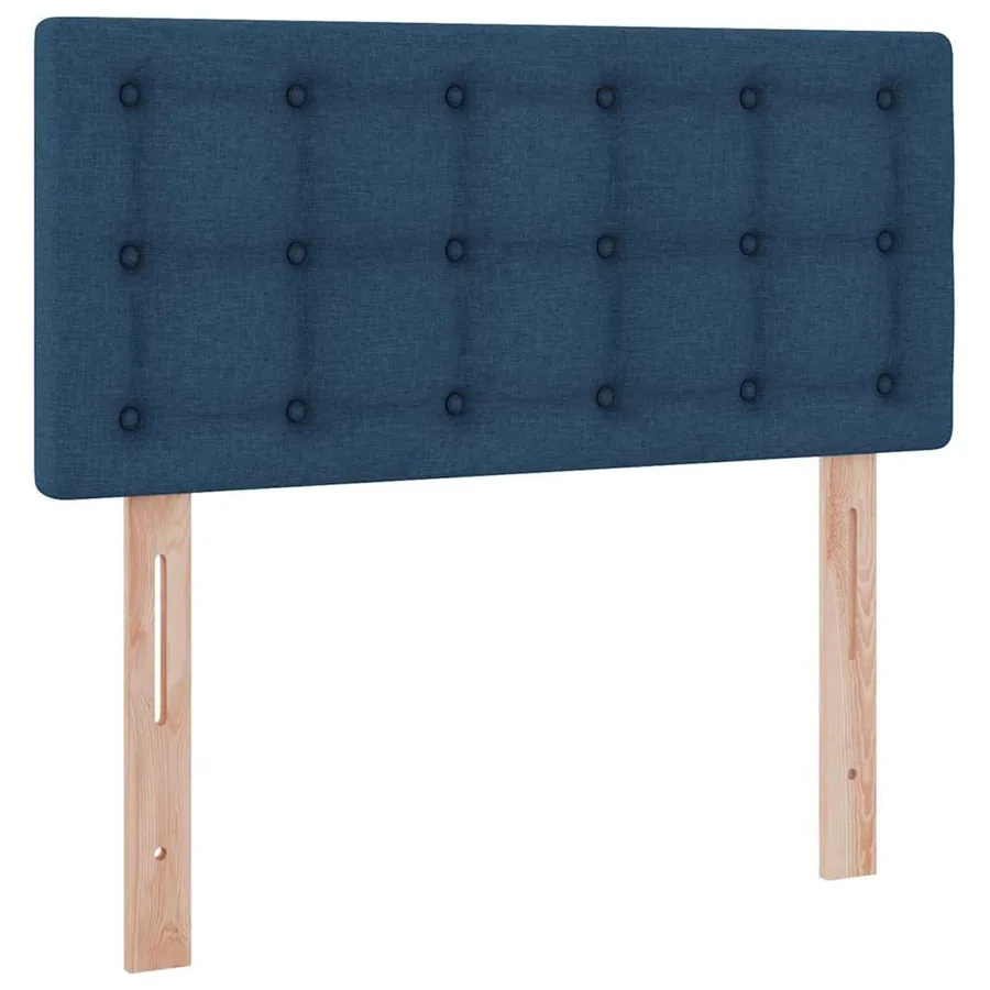 Lit de rangement LED avec matelas Bleu 90 x 190 cm Tissu - 8