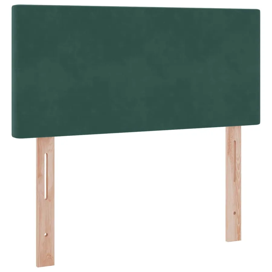 Lit de rangement LED avec matelas Vert foncé 90 x 190 cm - 10