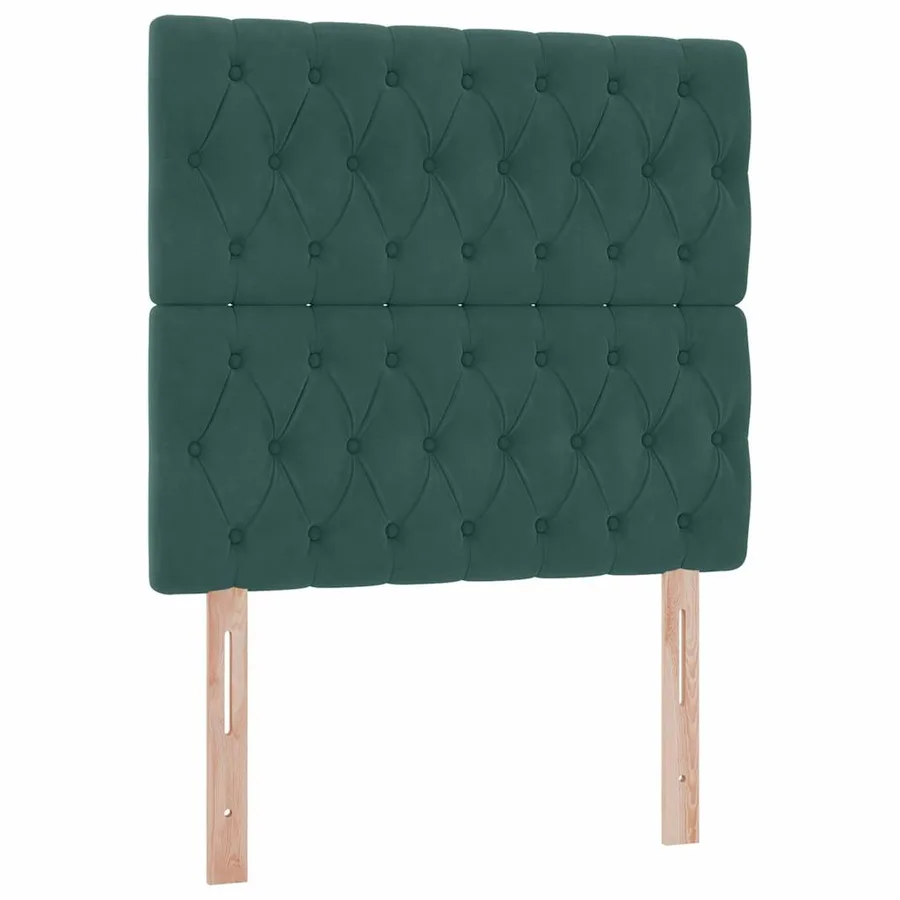 Lit de rangement LED avec matelas Vert foncé 90 x 190 cm - 10