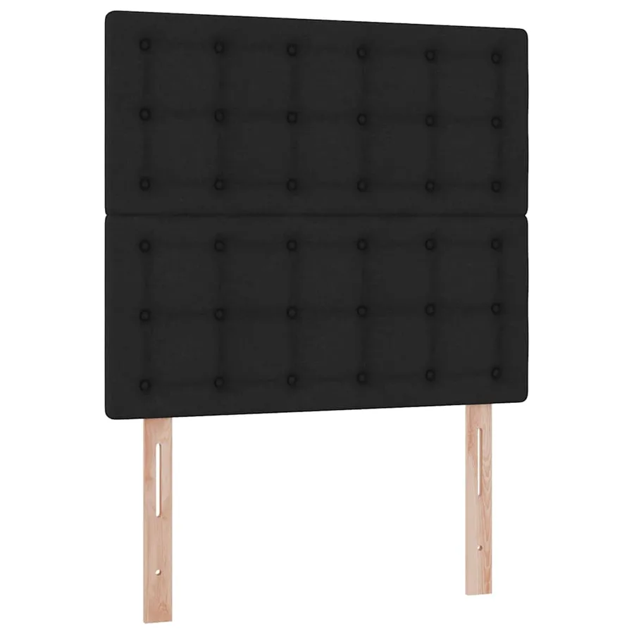 Lit de rangement LED avec matelas Noir 90 x 190 cm Tissu - 8