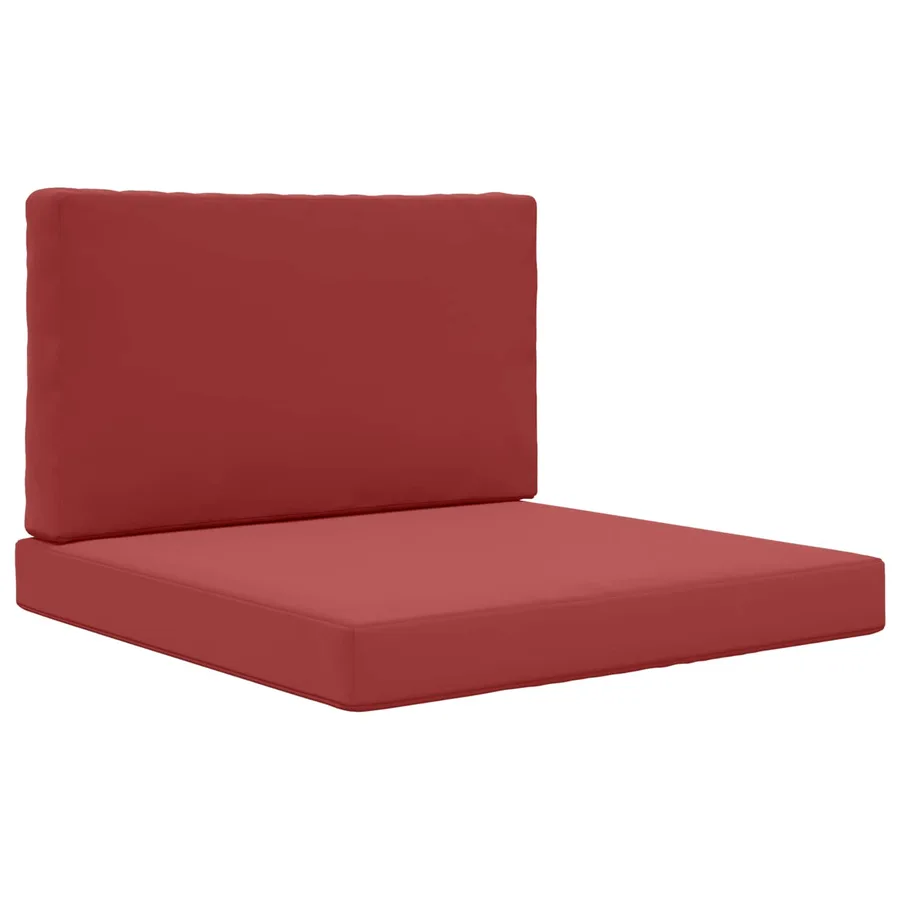 Coussin de canapé d'extérieur 2 pcs Bordeaux Polyester - 2