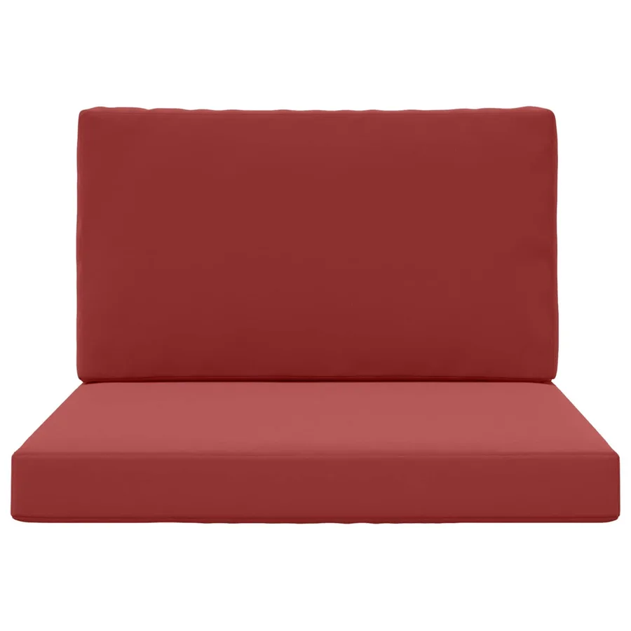 Coussin de canapé d'extérieur 2 pcs Bordeaux Polyester - 6