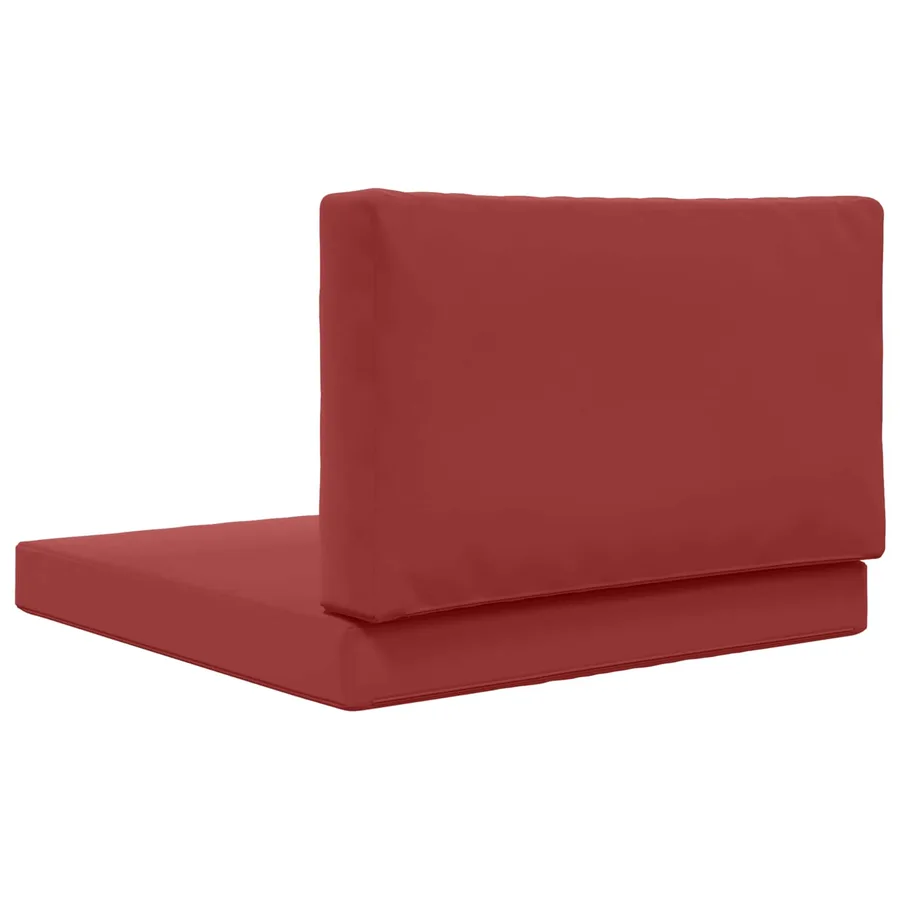 Coussin de canapé d'extérieur 2 pcs Bordeaux Polyester - 7