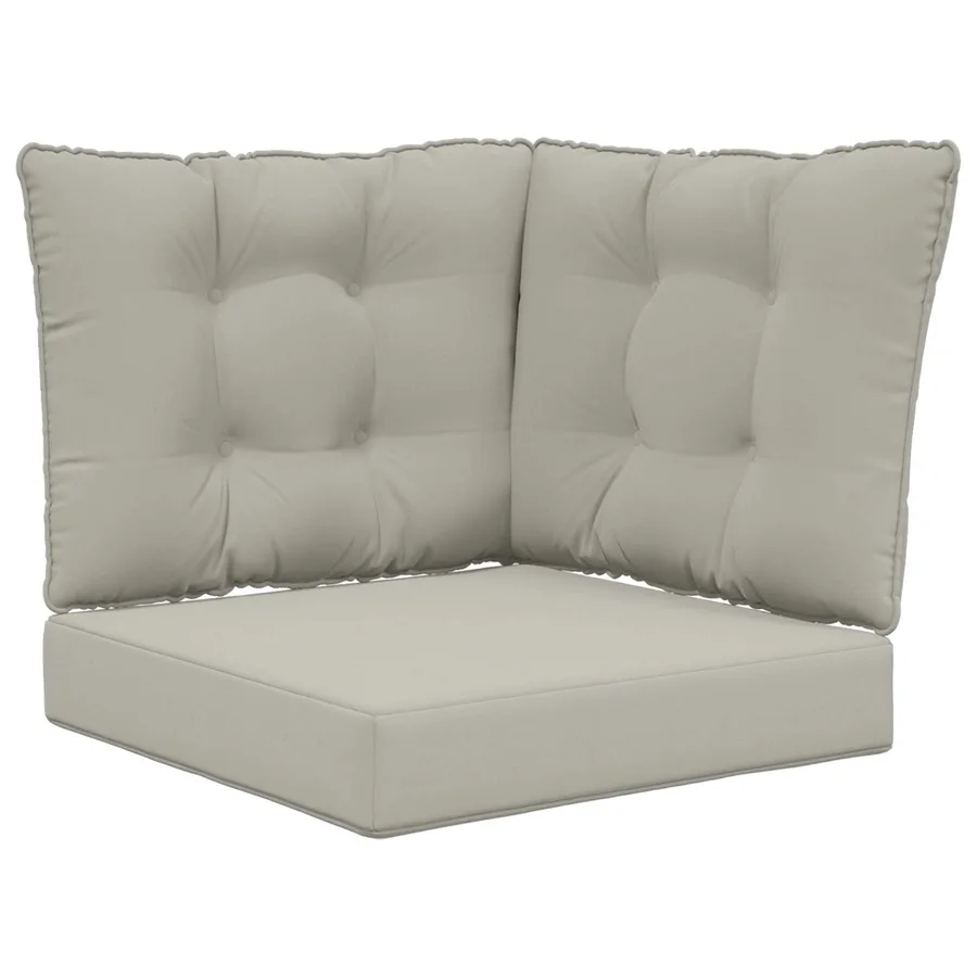 Coussin de canapé d'extérieur Polyester Gris 60 x 40 x 10 cm - 2