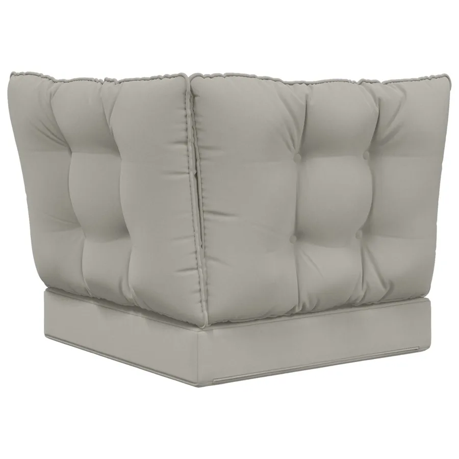 Coussin de canapé d'extérieur Polyester Gris 60 x 40 x 10 cm - 7