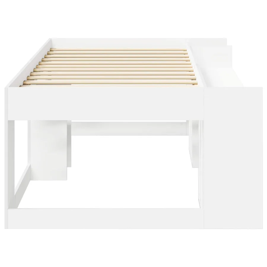 Cadre de lit pour enfants avec rangement Blanc 75 x 190 cm - 4