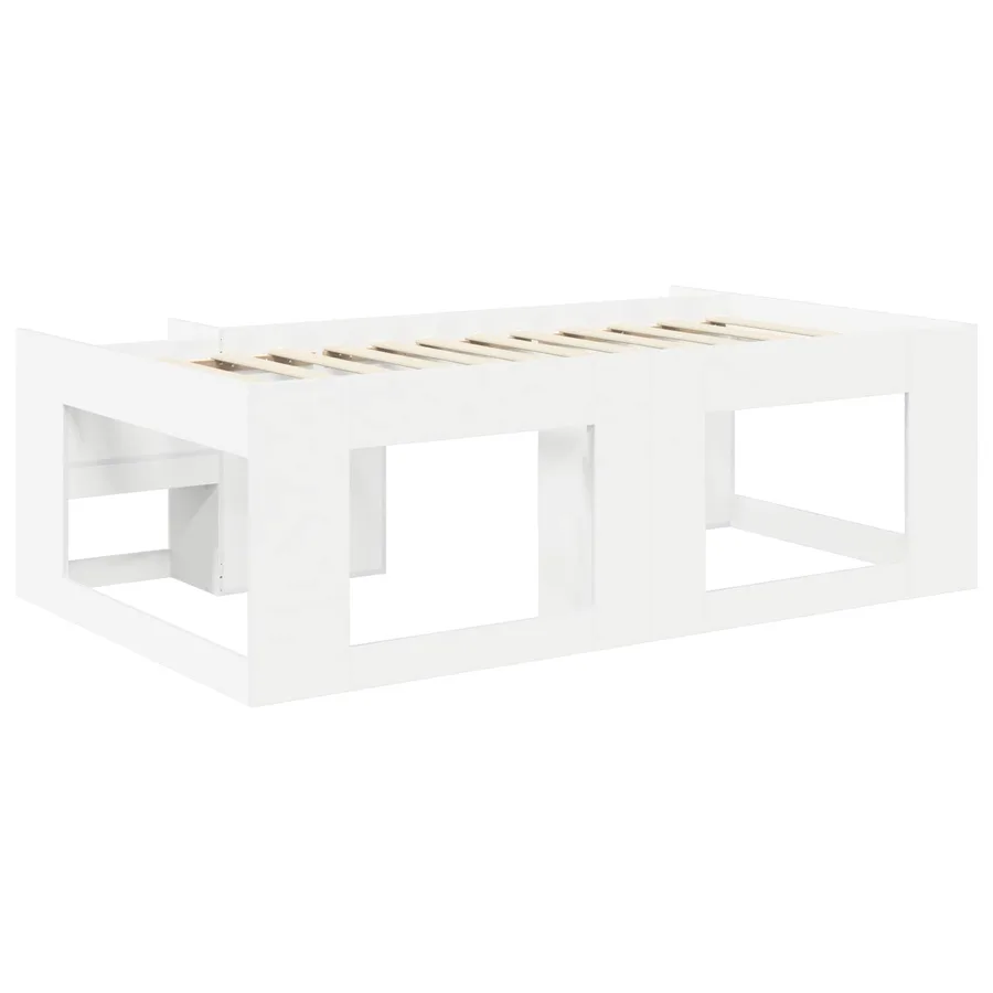 Cadre de lit pour enfants avec rangement Blanc 75 x 190 cm - 5