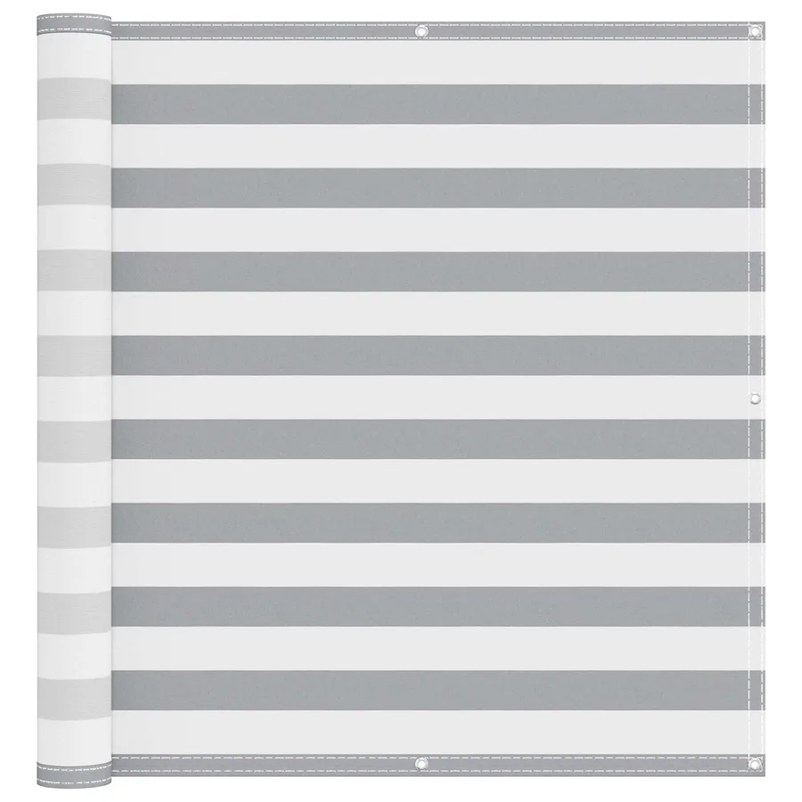 Écran de balcon Gris clair et blanc 120 x 700 cm - 2