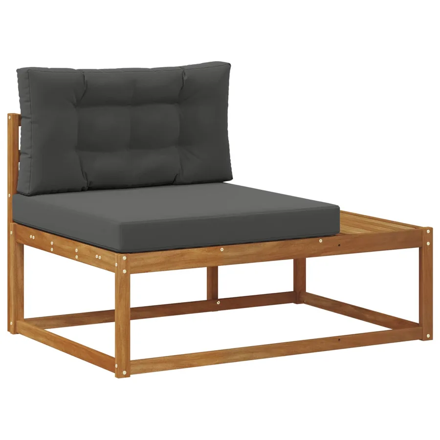 Ensemble de canapés d'extérieur Naturel et Anthracite - 4