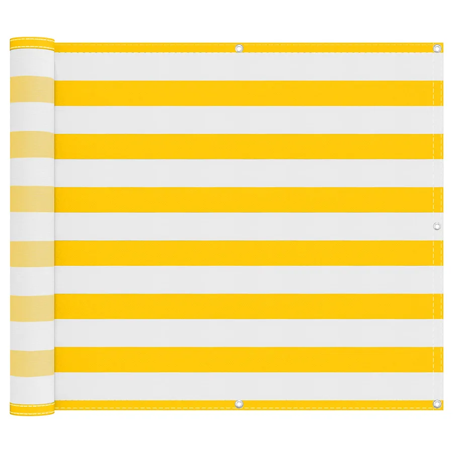 Écran de balcon Jaune et blanc 90 x 200 cm - 2