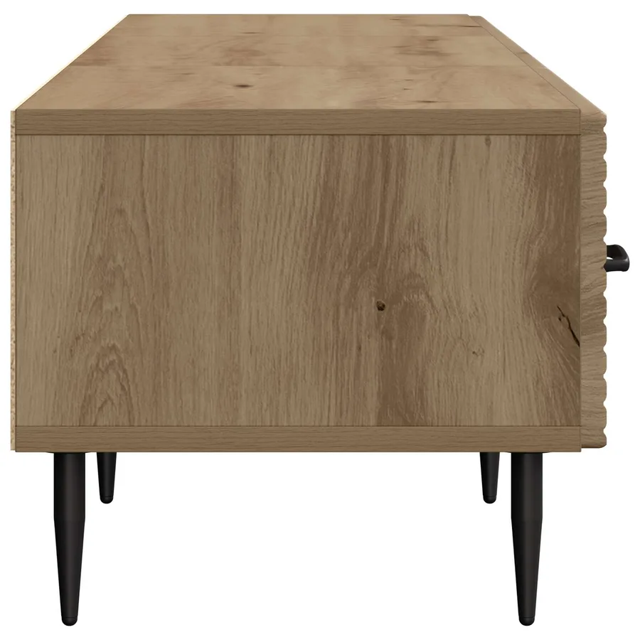 Meuble TV 147 x 34,5 x 30 cm Chêne artisanal Bois d'ingénierie - 7