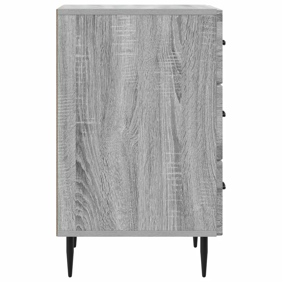 Cabinet de chevet avec tiroir Sonoma gris 43 x 41 x 66,5 cm - 6