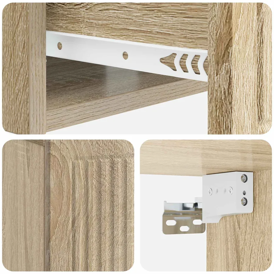 Cabinet de chevet avec tiroir Chêne Sonoma 49 x 34,5 x 20 cm - 8